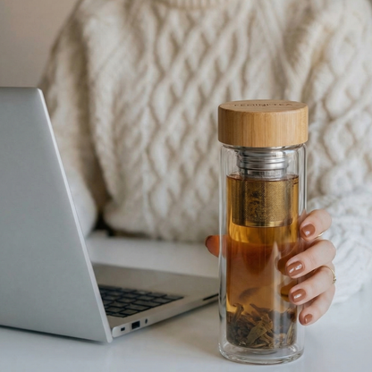 Gourde en Verre avec Infuseur