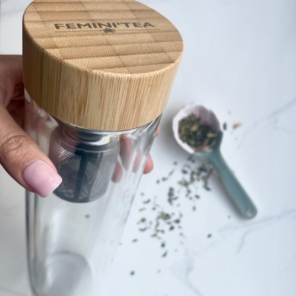 Gourde en Verre avec Infuseur