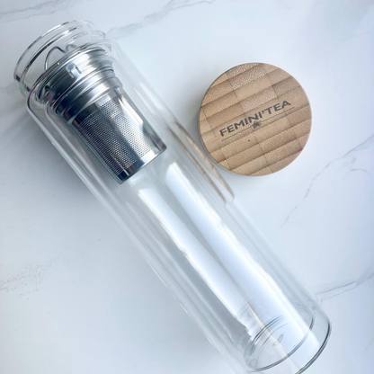 Gourde en Verre avec Infuseur