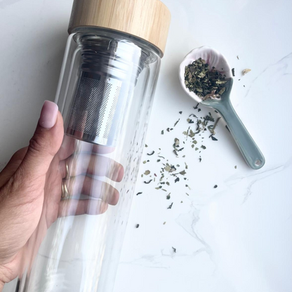 Gourde en Verre avec Infuseur