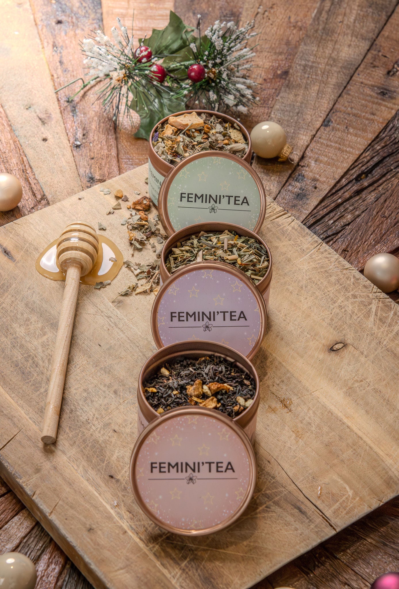 Coffret de Noël Édition Limitée – Sélection de Thés BIO d’Exception