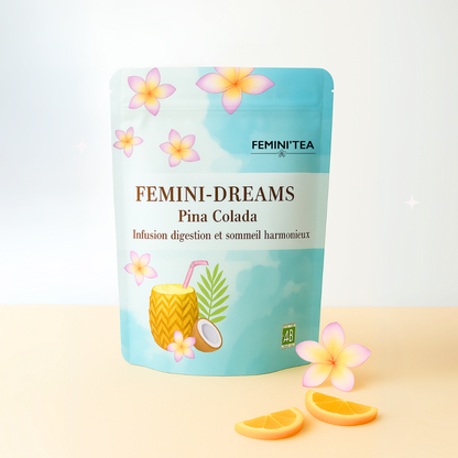 FEMINI-DREAMS Pina Colada BIO – Favorise Sommeil Digestion